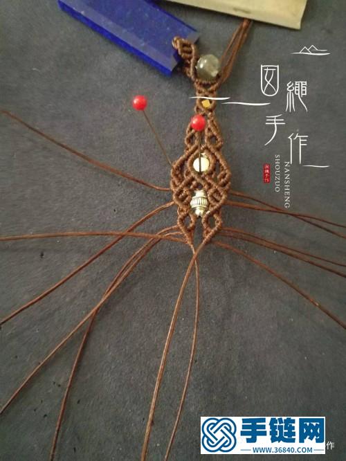 中国结青金石方牌吊坠的详细编制教程