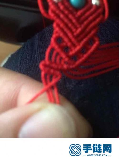 中国结玉线串珠手链的详细编制方法