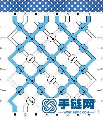 史上最全斜卷结手链走线图