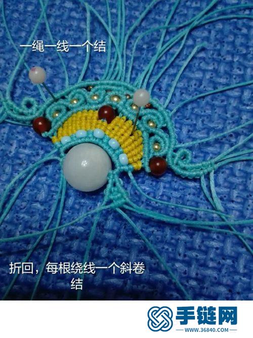 中国结南美蜡线才子帽的详细制作方法