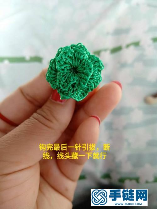 钩编结合玉线白菜小挂饰的详细制作教程