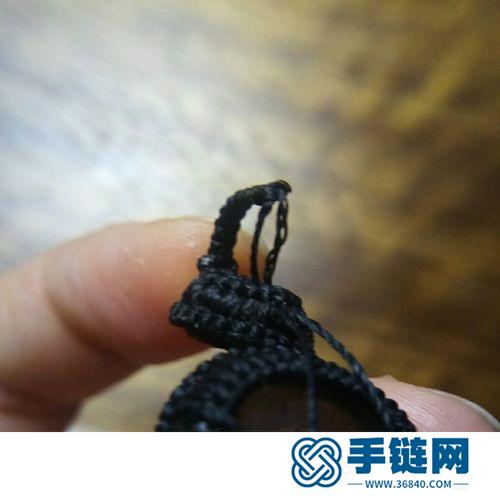 中国结蜡线包石吊坠的详细编制方法