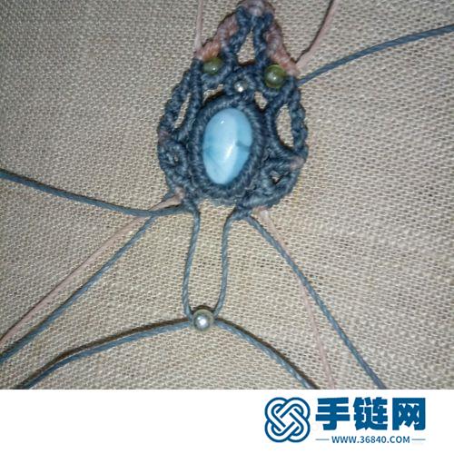 中国结蜡线珊瑚玉吊坠的详细制作图解