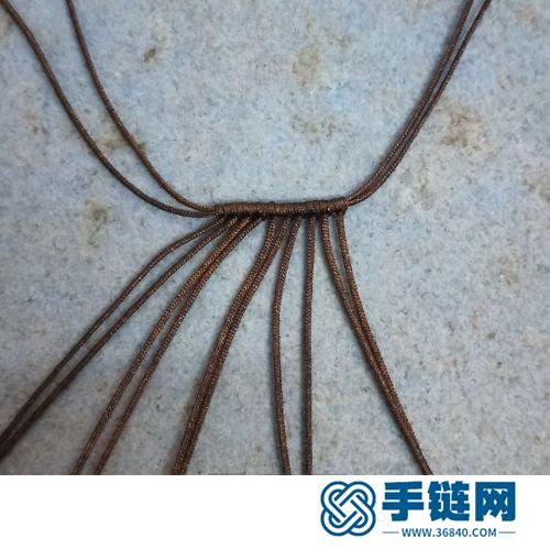 中国结玉线葫芦串贝珠挂饰的详细编制方法