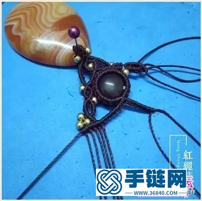 红玛瑙吊坠锁骨链的详细制作图解