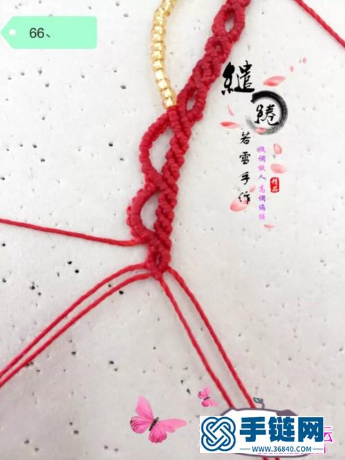 绳编蔷薇水晶项链的详细制作图解