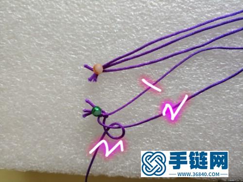 中国结翩翩起舞的 蝴蝶手链的编制教程