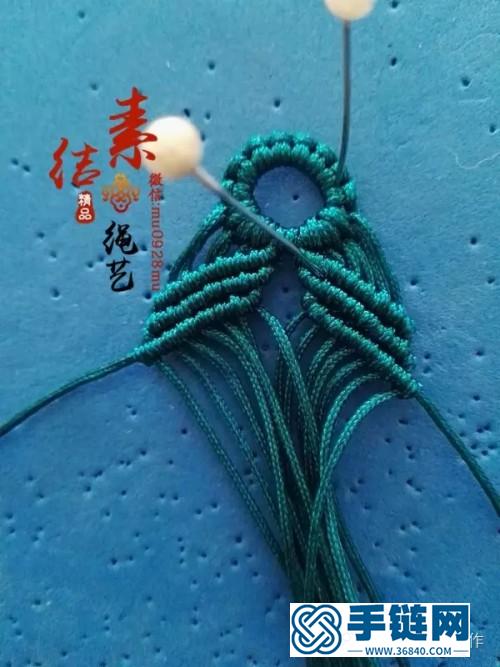 玉线吉祥红宽版手镯的详细制作图解