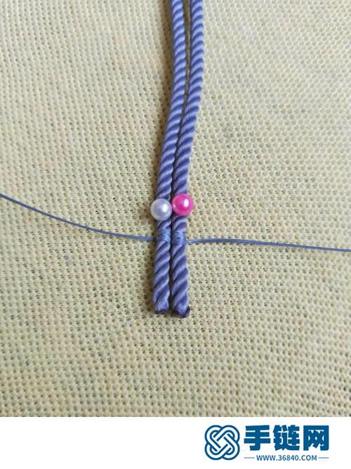绳编成品绳项链吊坠的编制方法