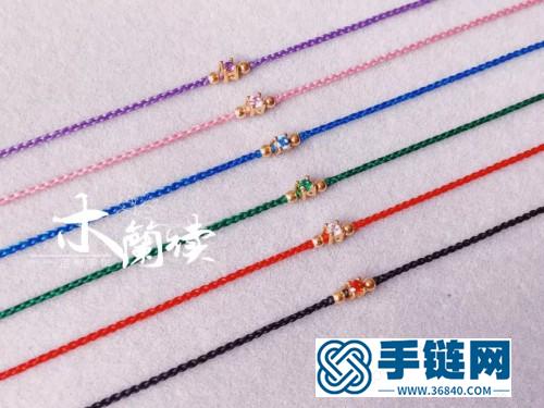 迷你钻极细手绳的编制教程