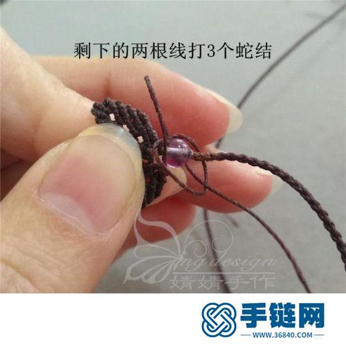 中国结蜡线叶子尾扣的详细编制方法