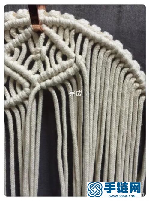 棉绳圆形壁挂的详细制作图解