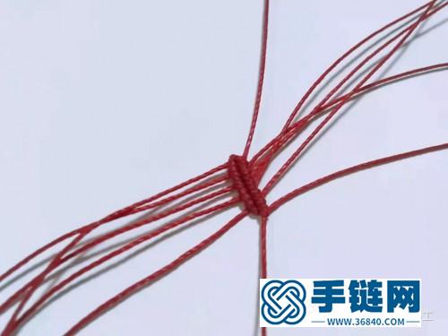 编绳三色堇胸针的制作教程