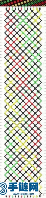 史上最全斜卷结手链走线图