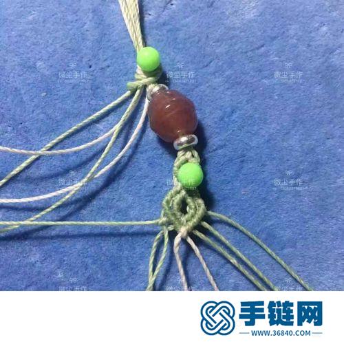 中国结珊瑚玉铃铛手绳的详细编制方法