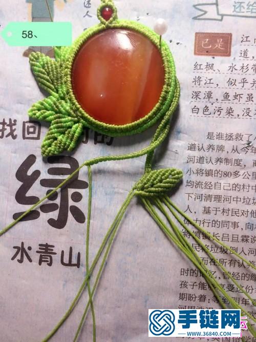 花好月圆包石项链的详细制作图解