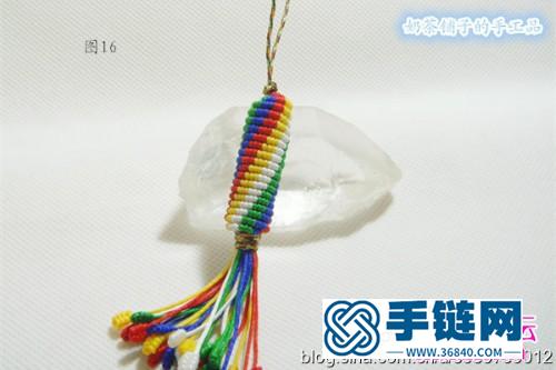 绳编多色转经筒挂件的方法教程