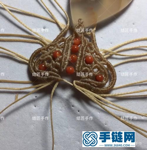 扁蜡樱花玛瑙毛衣链的详细制作图解