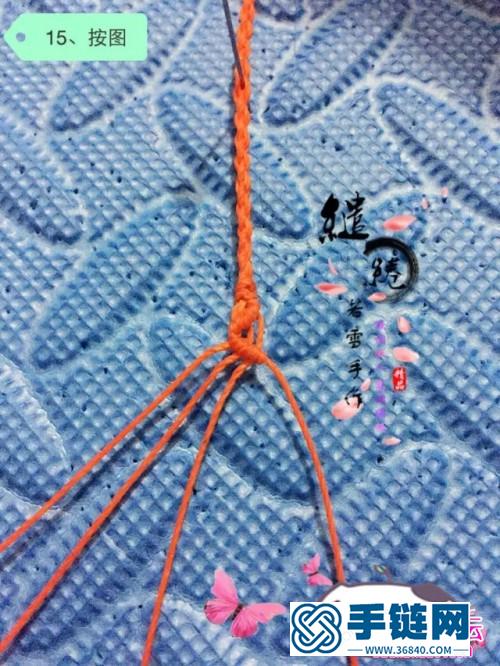 蜡线绳编国色天香项链的详细制作图解