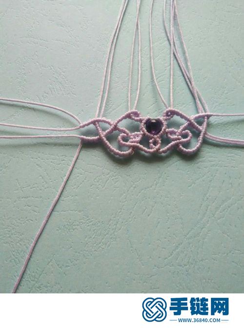 中国结玉线琉璃珠项链的详细制作图解