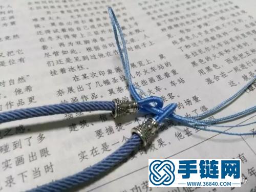 中国结成品绳编蜜蜡吊坠的制作步骤