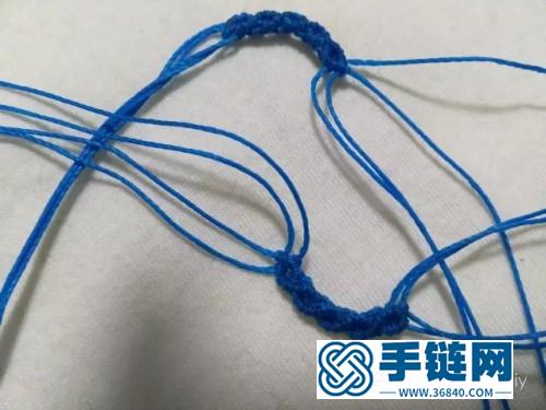 中国结青金石蜡线手绳的制作步骤