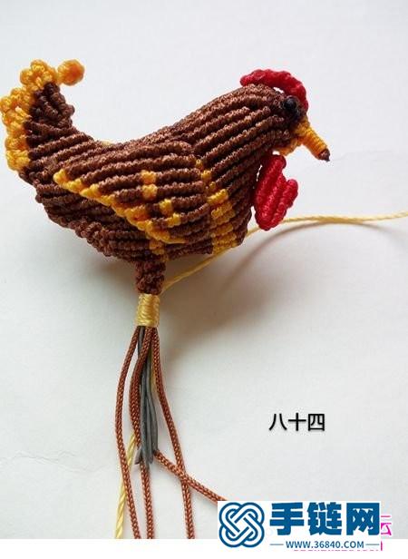 绳编立体摆件小黄鸡的详细编制教程