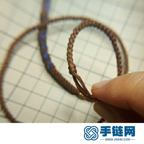 斜卷结粗项链的详细编制方法
