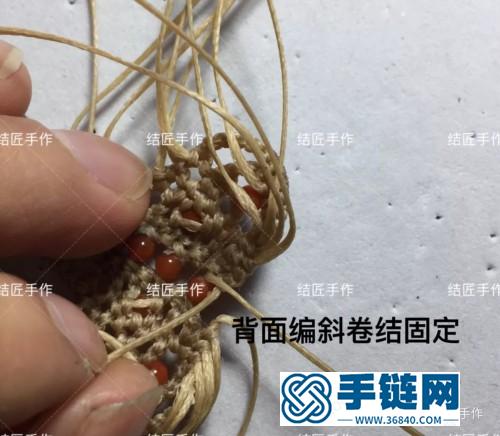 扁蜡樱花玛瑙毛衣链的详细制作图解