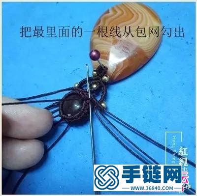 红玛瑙吊坠锁骨链的详细制作图解