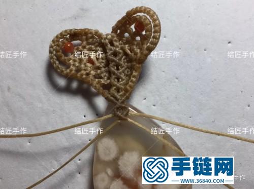 扁蜡樱花玛瑙毛衣链的详细制作图解