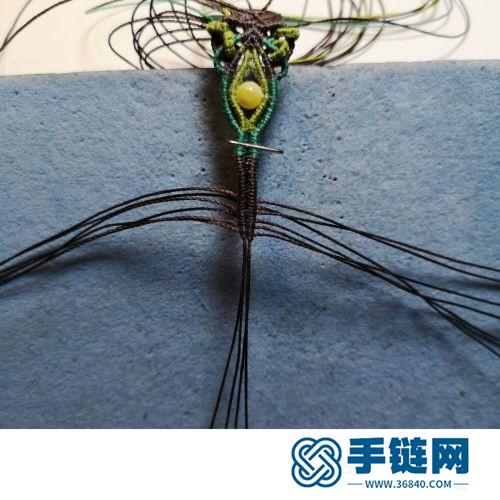 中国结八股辫挂绳尾扣扣头的详细编制方法