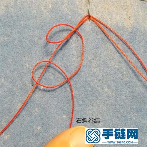 绳编蝴蝶耳饰的详细制作教程