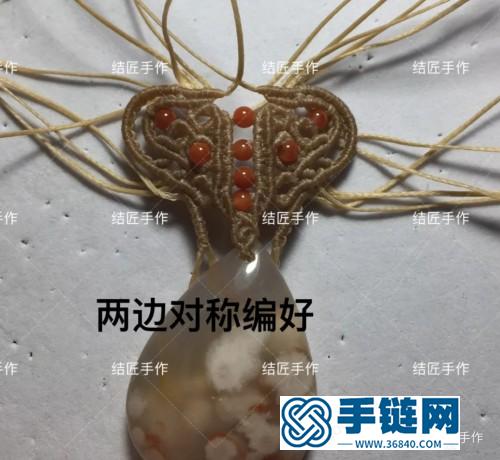 扁蜡樱花玛瑙毛衣链的详细制作图解