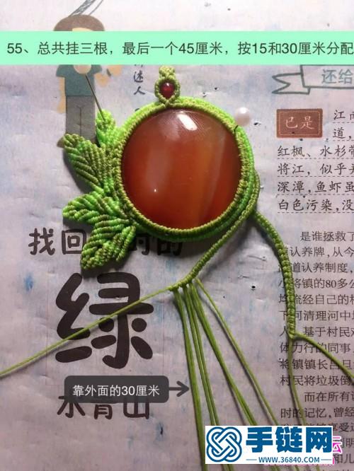 花好月圆包石项链的详细制作图解