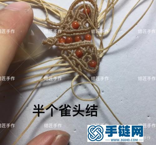 扁蜡樱花玛瑙毛衣链的详细制作图解