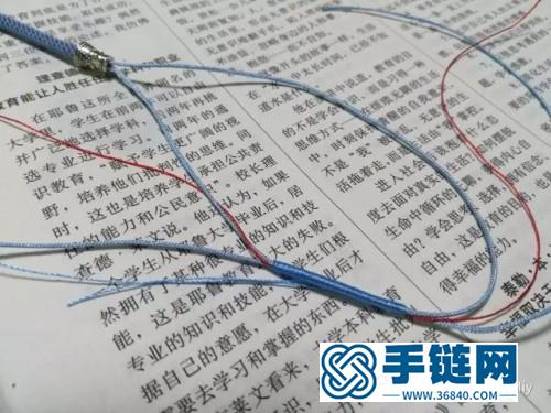 中国结成品绳编蜜蜡吊坠的制作步骤