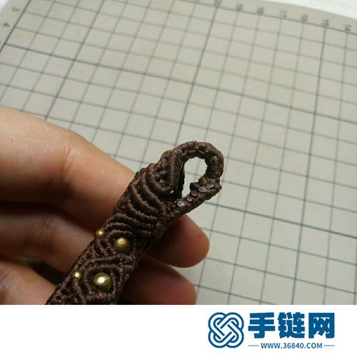 斜卷结粗项链的详细编制方法