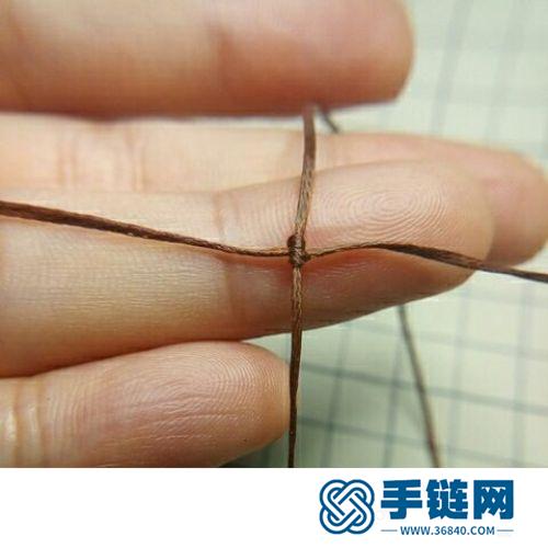 斜卷结粗项链的详细编制方法