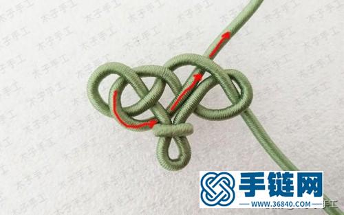 中国结花结项链绳的制作步骤图