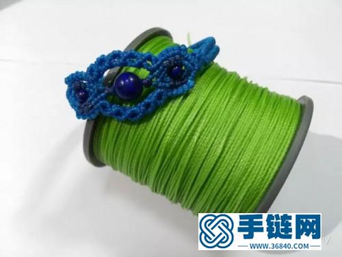 中国结青金石蜡线手绳的制作步骤