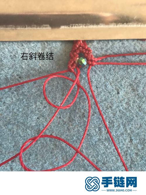 中国结圆蜡珠子戒指的详细制作图解