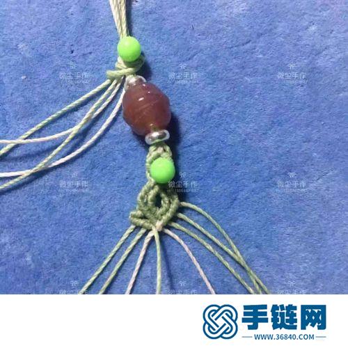 中国结珊瑚玉铃铛手绳的详细编制方法