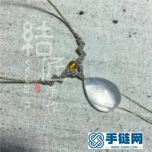 彩金锁骨链挂绳的详细制作图解