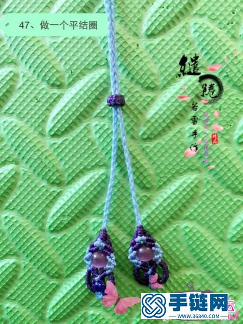 绳编蓝玉髓锁骨链的详细制作图解