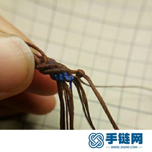 斜卷结粗项链的详细编制方法