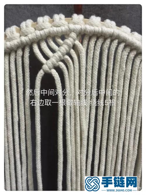 棉绳圆形壁挂的详细制作图解