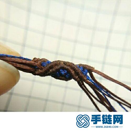 斜卷结粗项链的详细编制方法