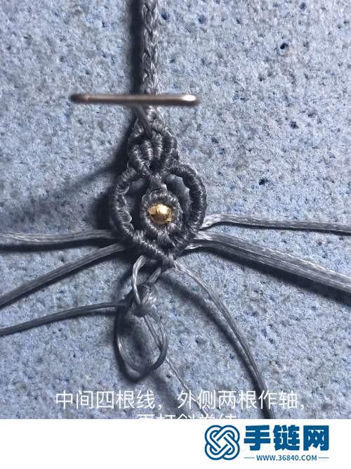 扁蜡桶珠锁骨链的详细制作图解