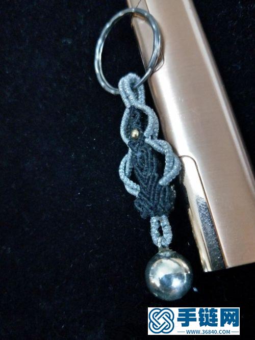 扁蜡银珠钥匙扣的详细编制方法